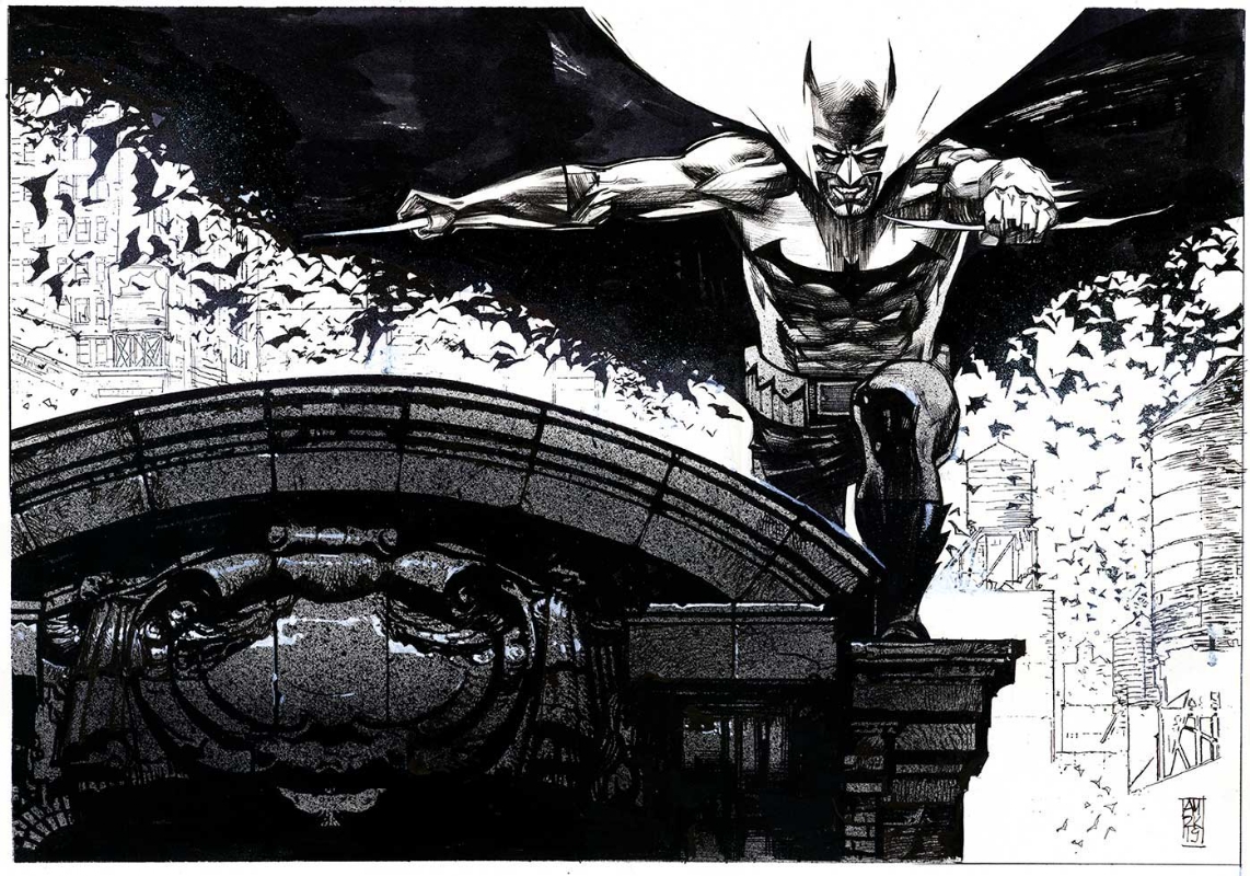 DC Event Leviathan #1 Batman Double Page Spread by Alex Maleev, in Annabel  Kirby's Alex Maleev Comic Art Gallery Room