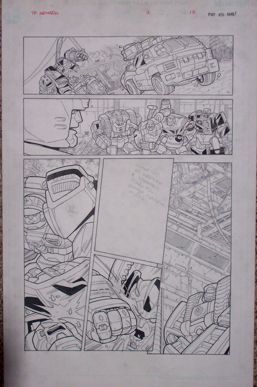 Transformers Armada 7 page 17 in Antoon Bierman s Pat Lee Comic