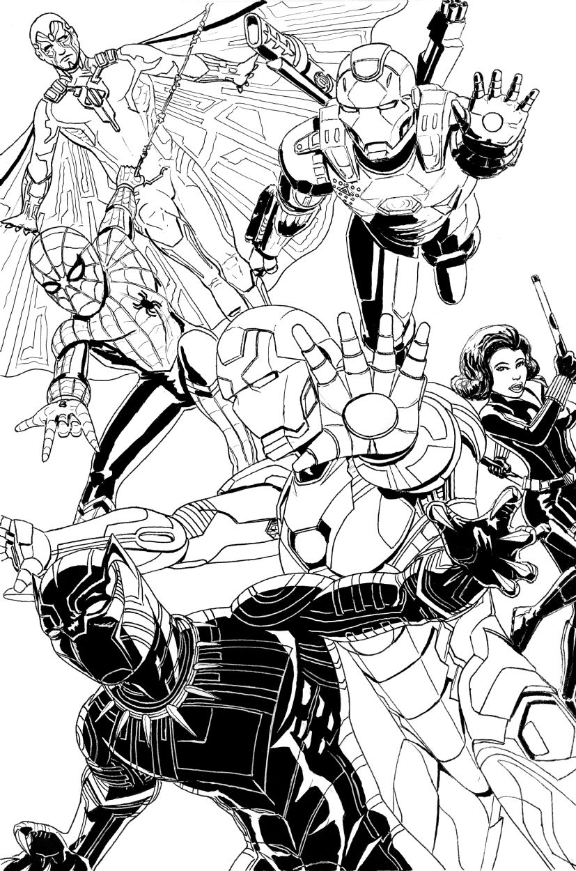 Civil War: Team Iron Man, in Robert Baker's Commissions & More Comic ...