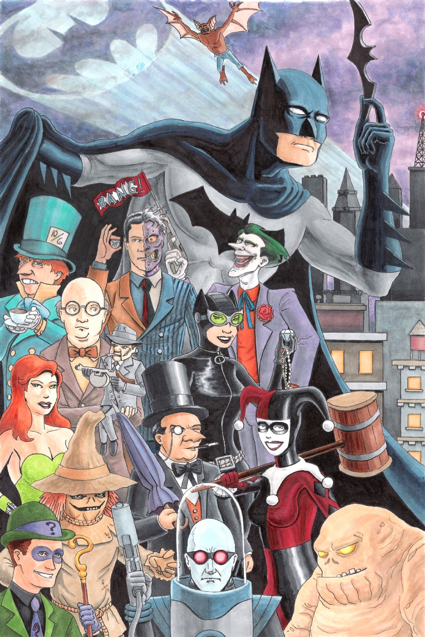 Batman's Rogues Gallery, in Robert Baker's Commissions & More Comic Art  Gallery Room