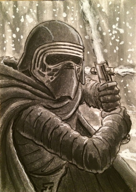 Kylo Ren In Robert Baker S Inktober Villains And Monsters Comic Art Gallery Room