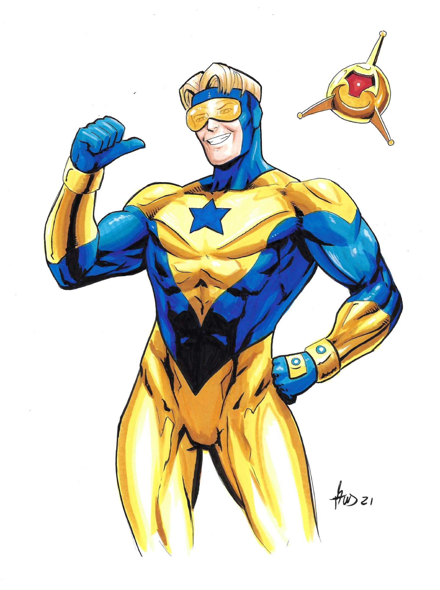 Booster Gold By Gus Mauk , In Burke Daddy's Booster Gold Volume 2 Comic 