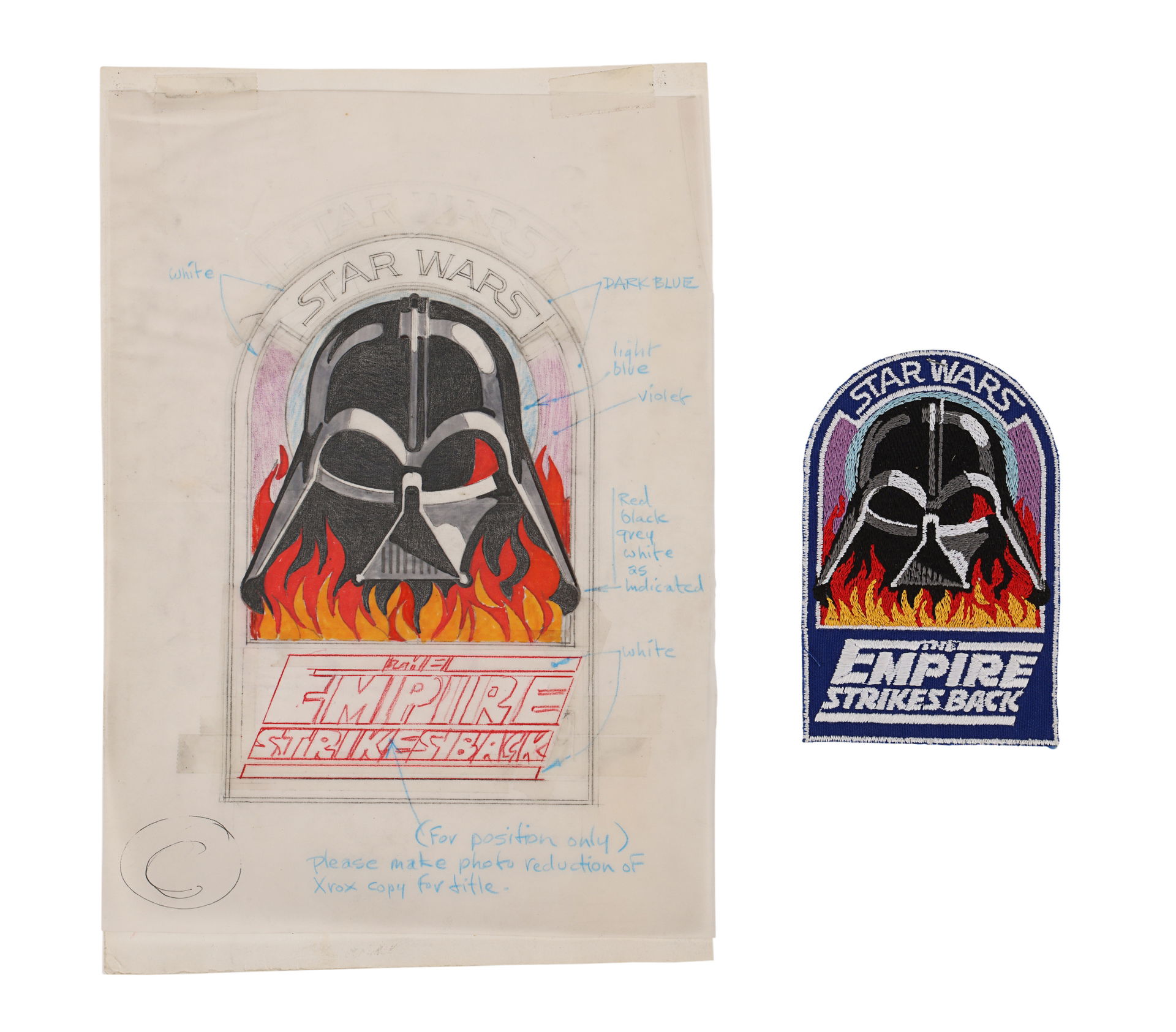 Crew Patches Star Wars The Empire Strikes Back Stock Photo