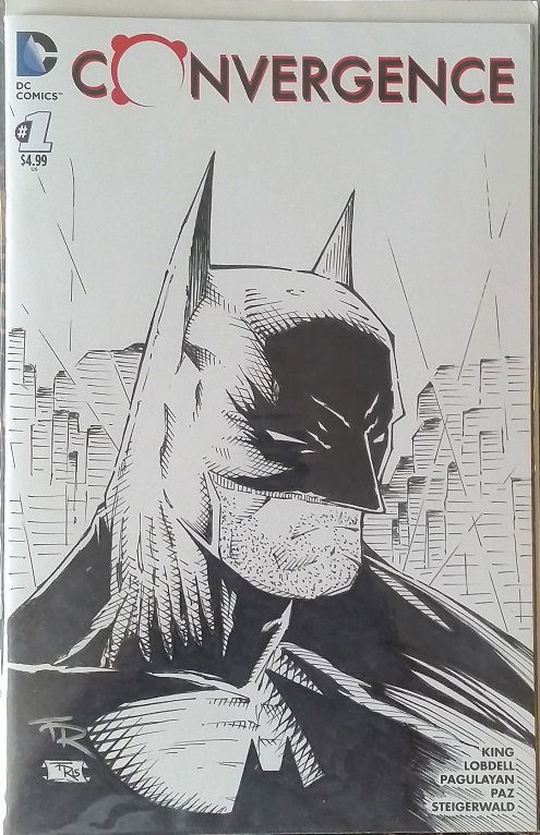 DC Comics CONVERGENCE #1 Original Art Blank Sketch Cover BATMAN JOKER  CATWOMAN, in Mario Regina's Original Art Sketch Covers Comic Art Gallery  Room