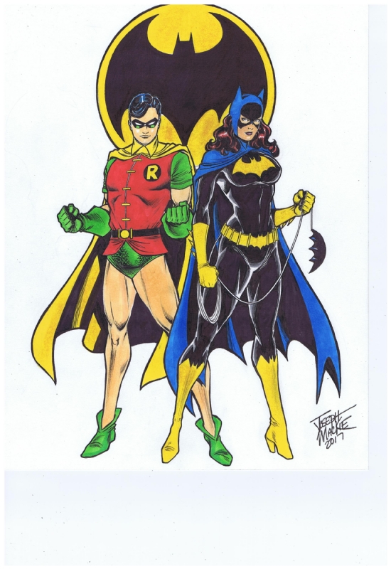 Batgirl/Babs Gordon and Robin/Dick Grayson by Joseph Mackie, in Bernd ...