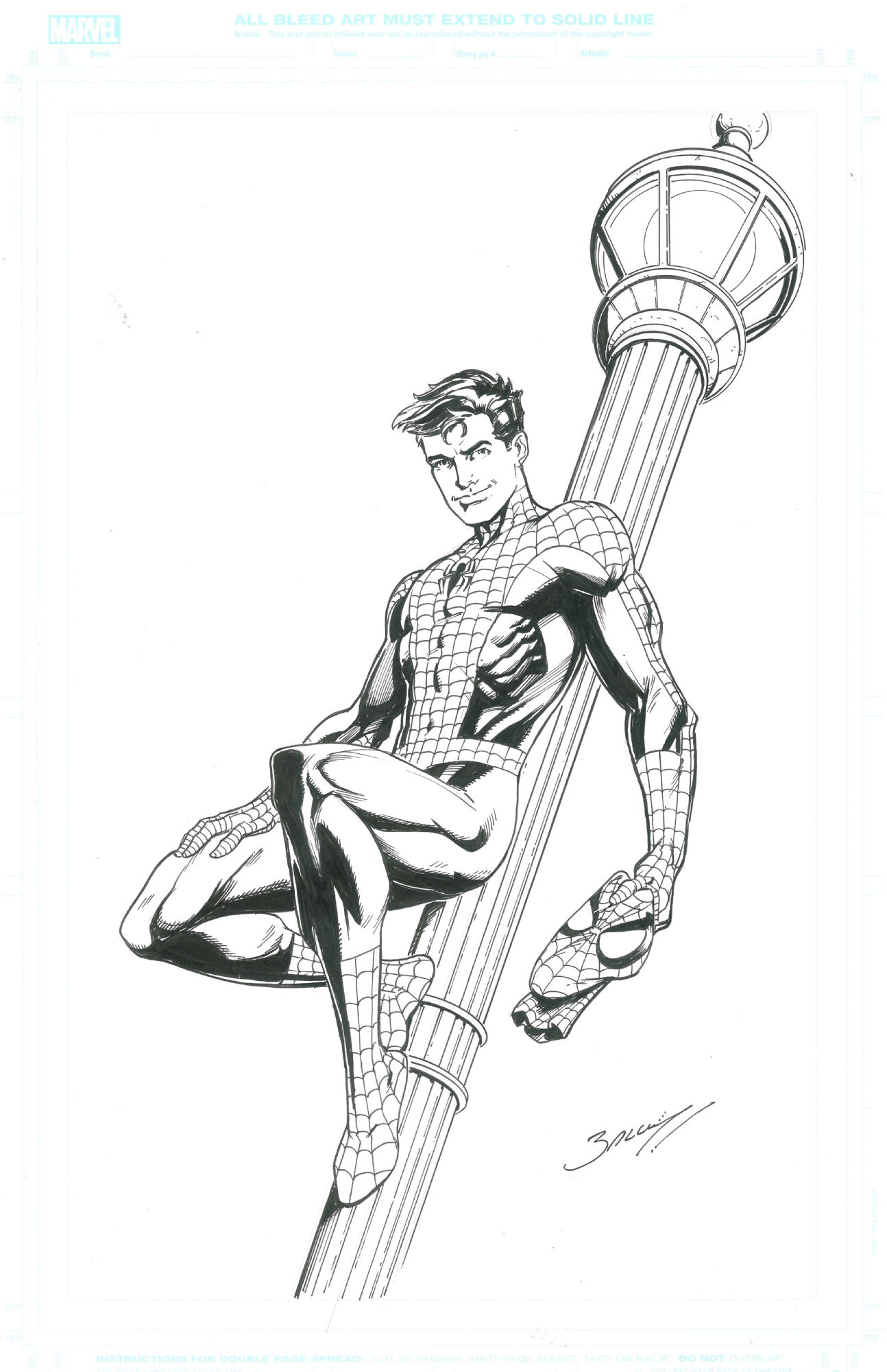 Mark Bagley - Spider-Man, in Kyle Blackwell's Kyle's Art Gallery Comic ...