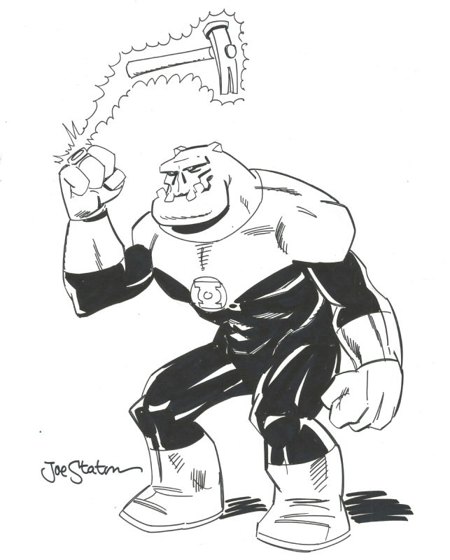 Joe Staton Kilowog In Kyle Blackwells Kyles Art Gallery Comic Art