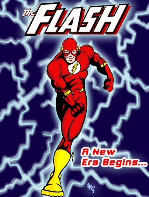 The Flash , in Stephen Morrissey 's Digital Art Comic Art Gallery Room