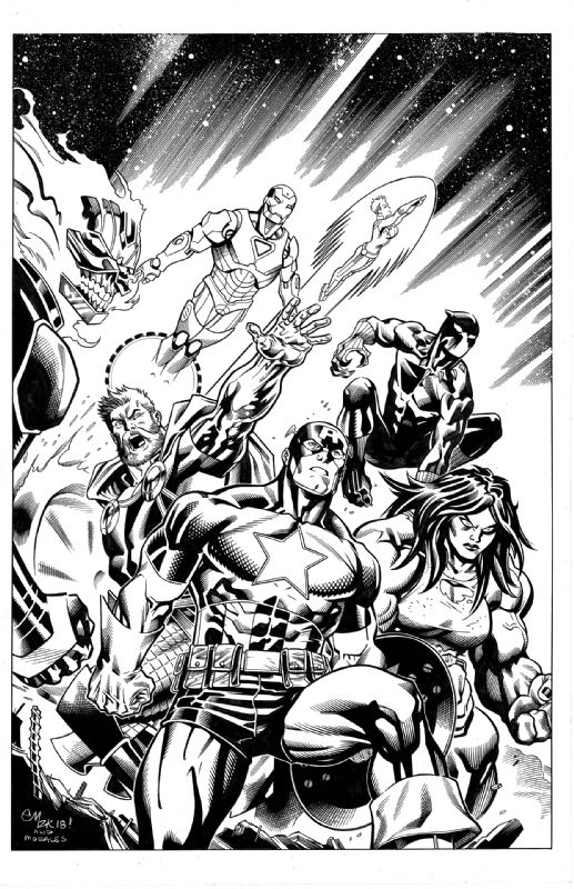 Avengers #700 cover, in mark morales's Ed McGuinness Comic Art Gallery Room