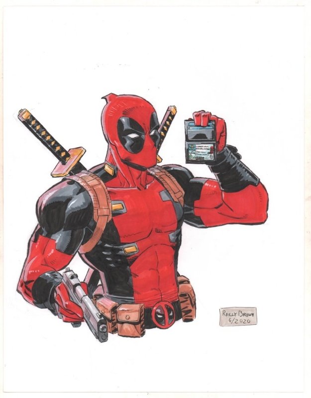 Deadpool Guatemalan Drivers License By Reilly Brown In Legacy Of Chaoss Legacyofchaos Art