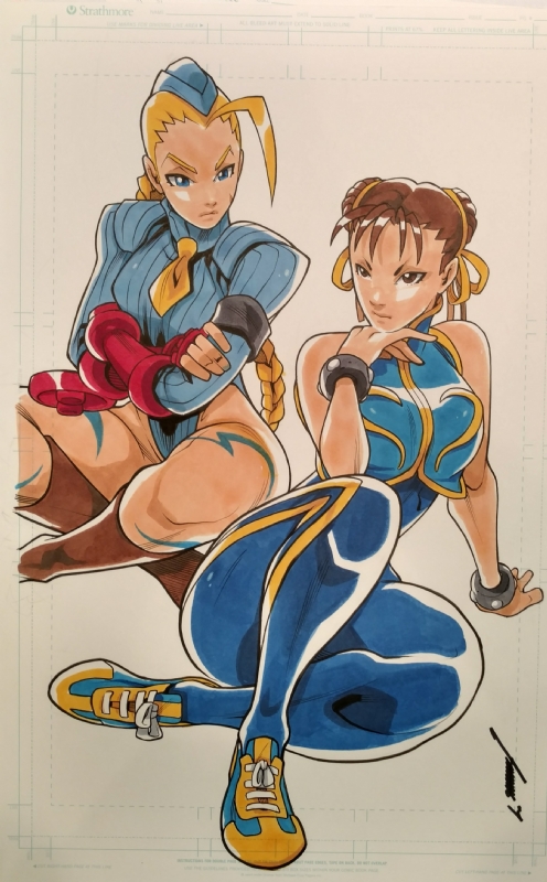 Cammy and Chun Li Street Fighter Alpha 3 by Edwin Huang, in legacy