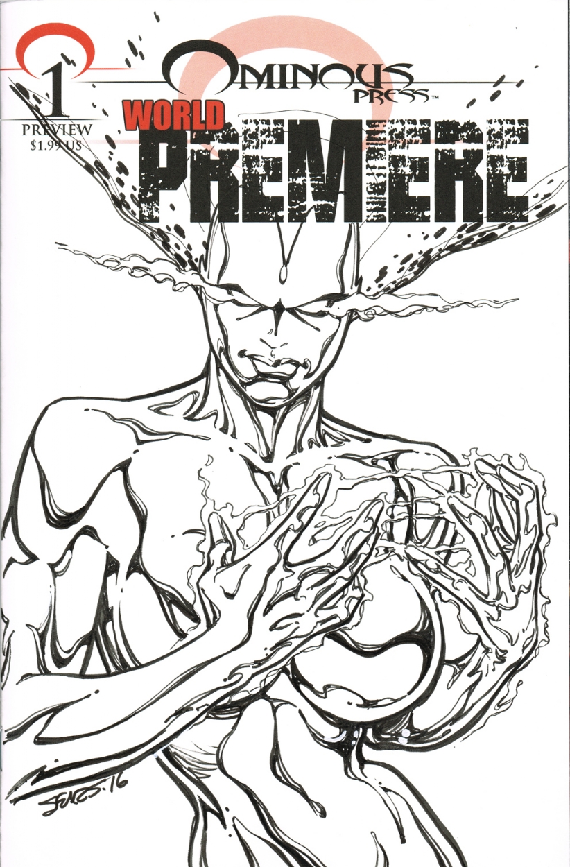 Ominous Press Premiere Preview #1 Auoro Sketch Cover Comic Art
