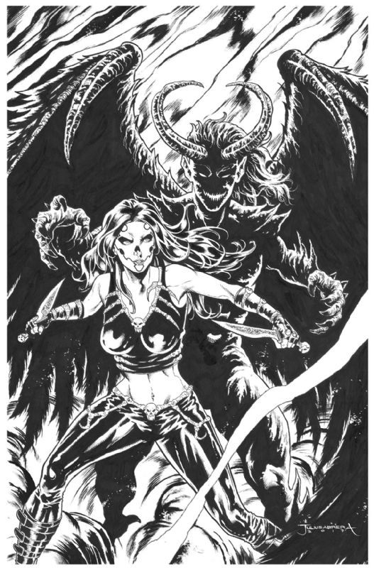 Dance Of The Dead Issue 3 Cover In Julius Abrera S Original Art For Sale Comic Art Gallery Room