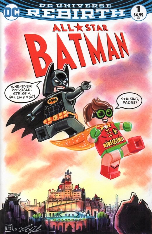 LEGO Batman Sketch Cover, in Tim Shinn's Tim Shinn Sketch Covers Comic Art  Gallery Room