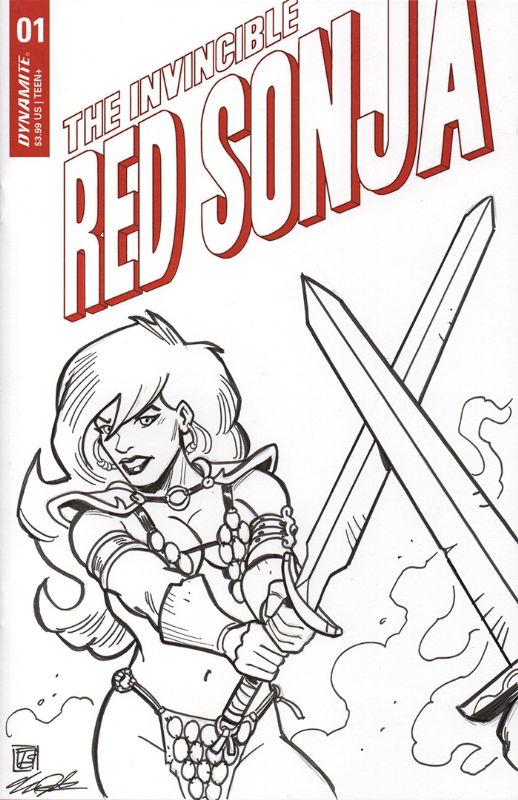 Red Sonja Sketch Cover, in Tim Shinn's Tim Shinn Sketch Covers Comic ...