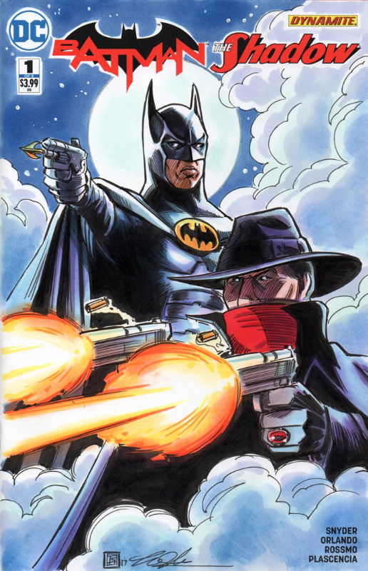 Batman And Shadow Sketch Cover In Tim Shinns Tim Shinn Sketch Covers Comic Art Gallery Room 