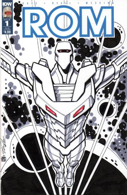 Rom Sketch Cover In Tim Shinns Tim Shinn Sketch Covers Comic Art Gallery Room 