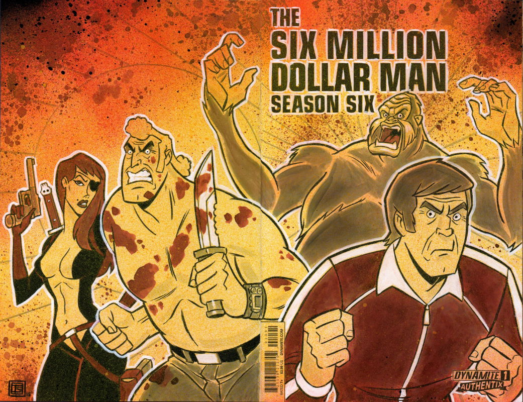 Venture Bros Six Million Dollar Man Sketch Cover, in Tim Shinn's