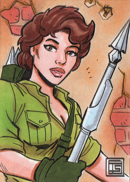 G.I. Joe Lady Jaye Sketch Card, in Tim Shinn's Tim Shinn Sketch Cards ...