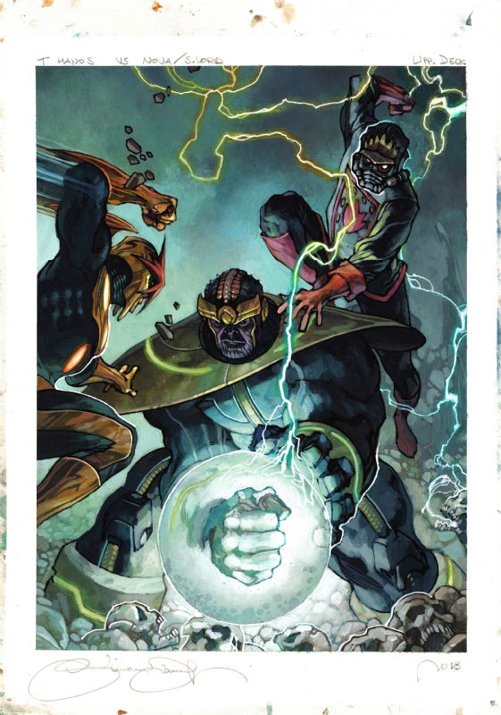 Upper Deck Marvel Masterpieces: Thanos vs Starlord and Nova (2018