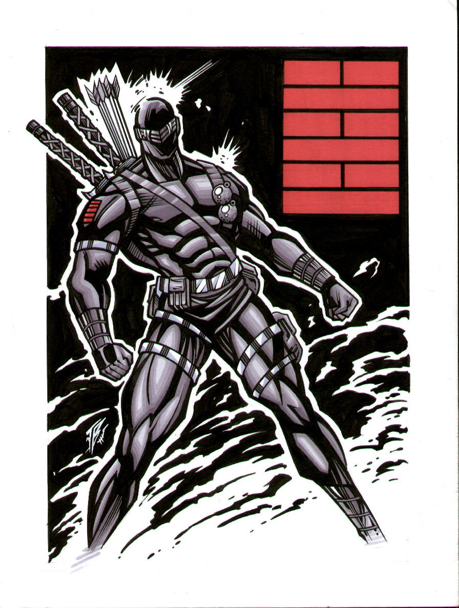 snake eyes comic art