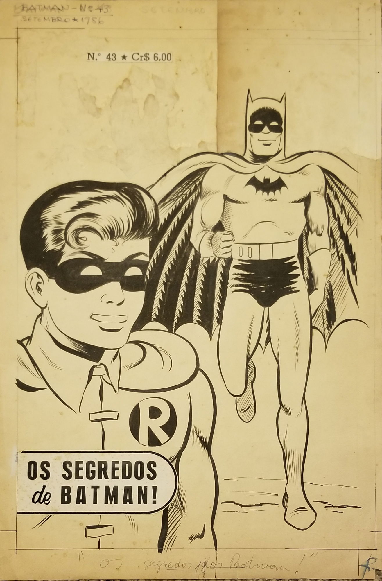 Batman 43 (Ebal 1a Serie, Brazil) Original Cover Art, in David Bixler's  Other Batman-Related Comic Covers Comic Art Gallery Room