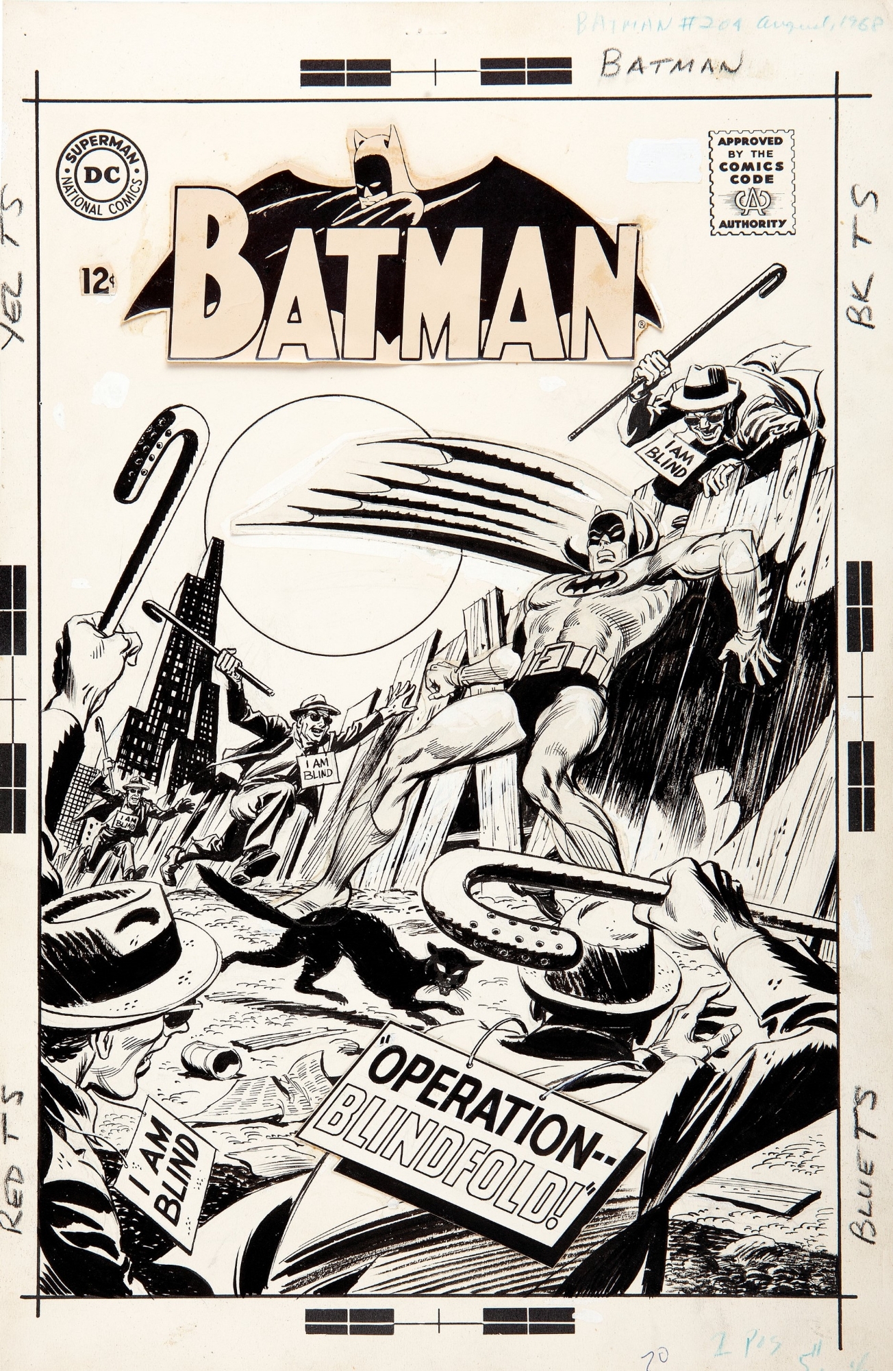 Batman (Vol. 1) 204 Original Cover Art, in David Bixler's Batman (Vol. 1)  Covers Comic Art Gallery Room