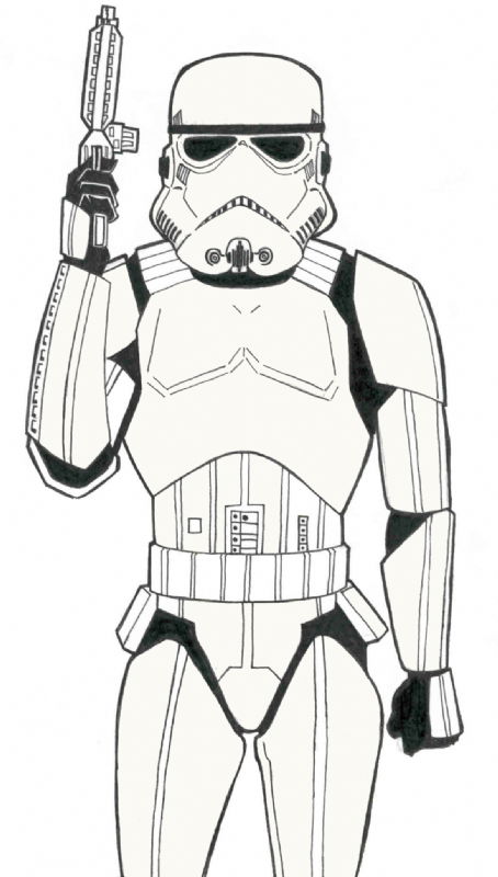 Stormtrooper, In Nathan Ohlendorf's Comic Characters Comic Art Gallery Room