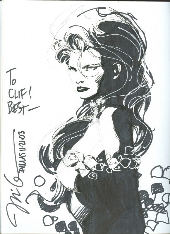 Poison Ivy, in Clif Overton's Poison Ivy Comic Art Gallery Room