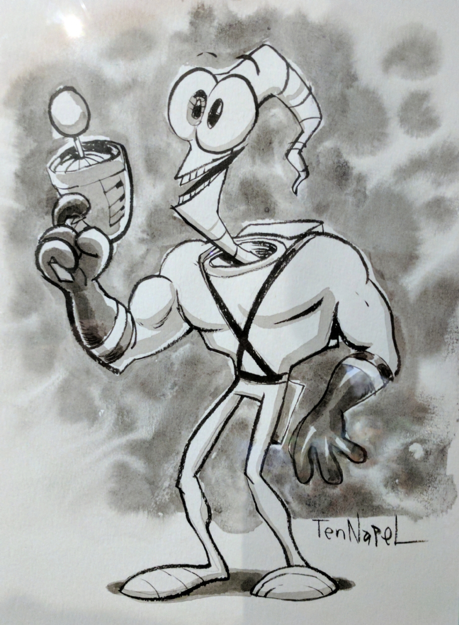 Doug Tennapel Earthworm Jim Ink In Drew S S Doug Tennapel Art Comic