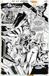 DC vs. Marvel #1 pg. 15 (1996) Comic Art