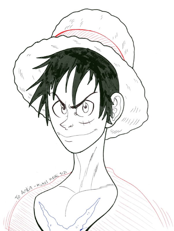 Monkey d luffy, Luffy, One piece drawing