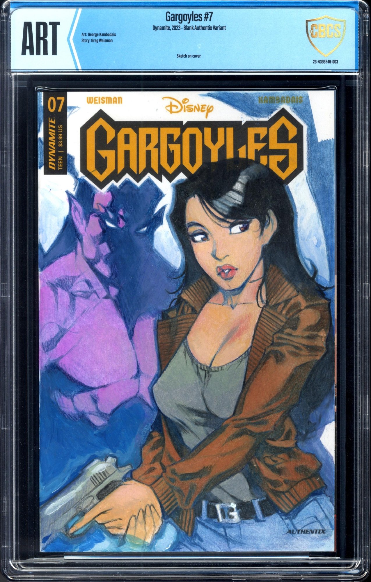 Elisa Maza And Goliath From Gargoyles Sketch Cover By Chuck Art In A I