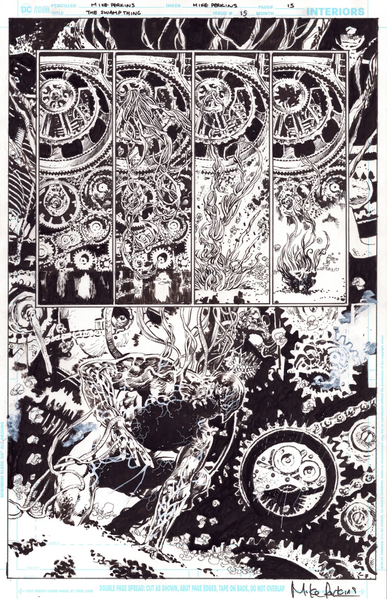 The Swamp Thing #15, p.15, in Jason Hussa's Mike Perkins Comic Art ...