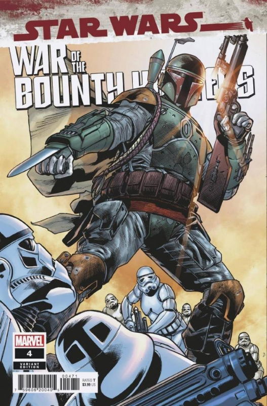 Star Wars: War of the Bounty Hunters #4 Variant Cover featuring Boba ...