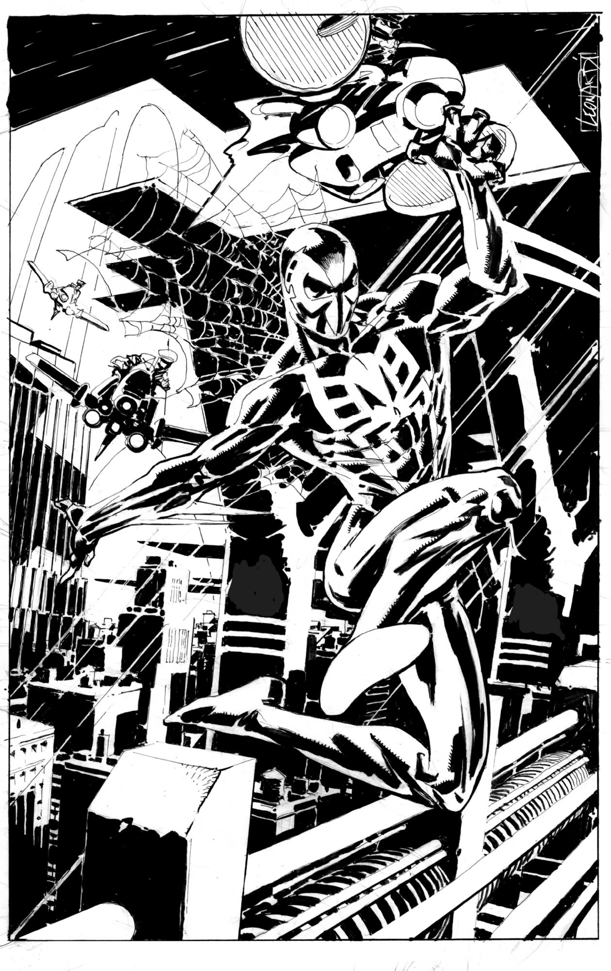 Spider-Man 2099 by Rick Leonardi, in A K 's Rick Leonardi Gallery Comic ...