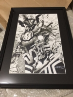 Galactus and Silver Surfer Comic Art