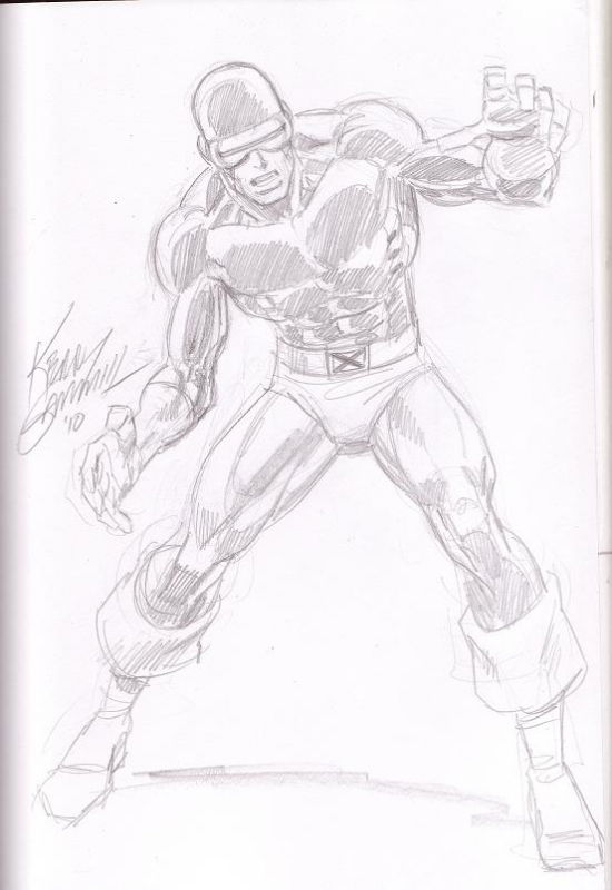 Kerry Gammill - Cyclops, in Jarod Martin's X-MEN SKETCHBOOK Comic Art ...