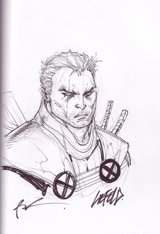 Rob Liefeld - Cable, in Jarod Martin's X-MEN SKETCHBOOK Comic Art ...