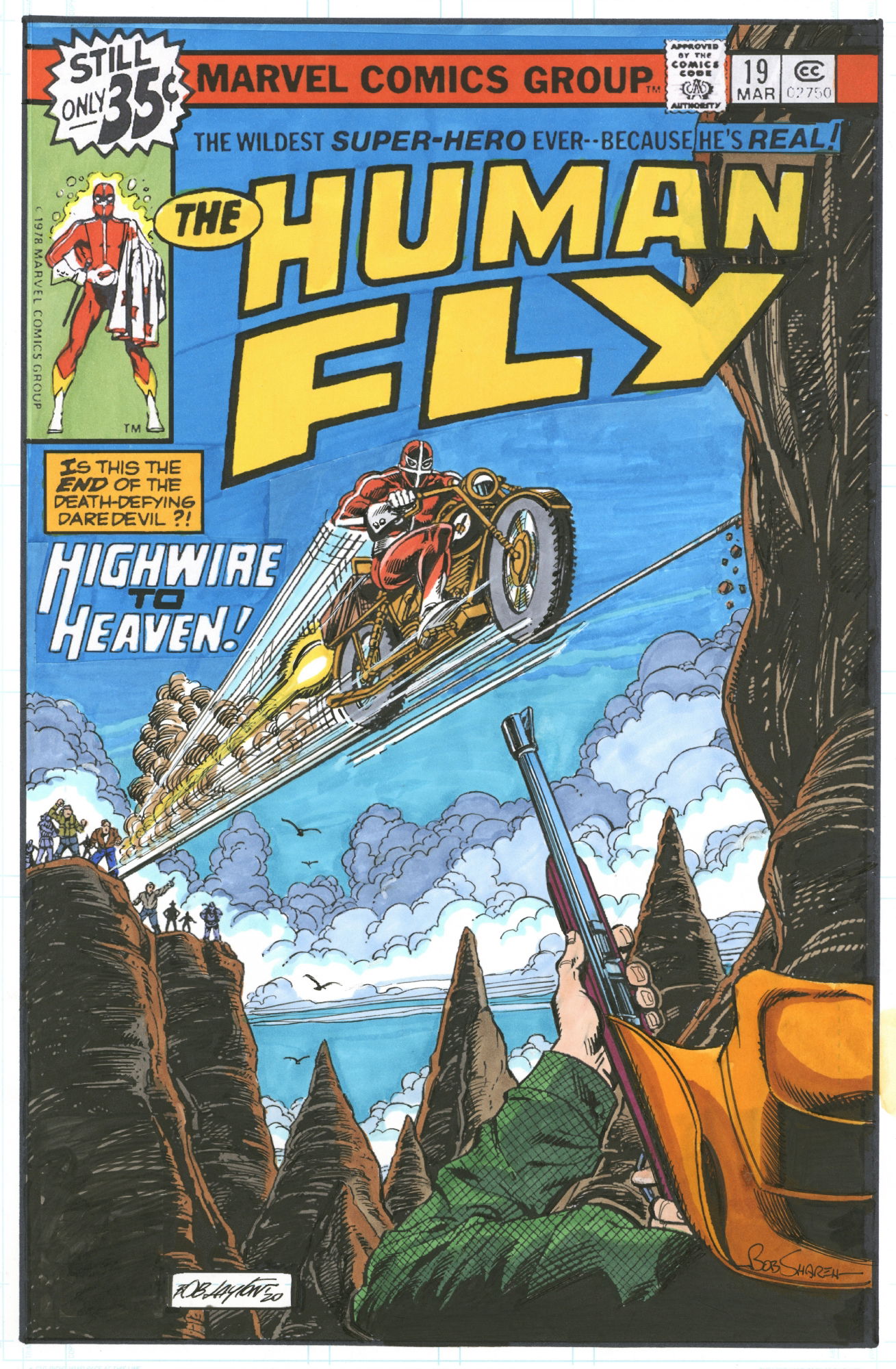 Human Fly #19 Cover Recreation 2020 By Bob Layton, In Shaun Clancy's 