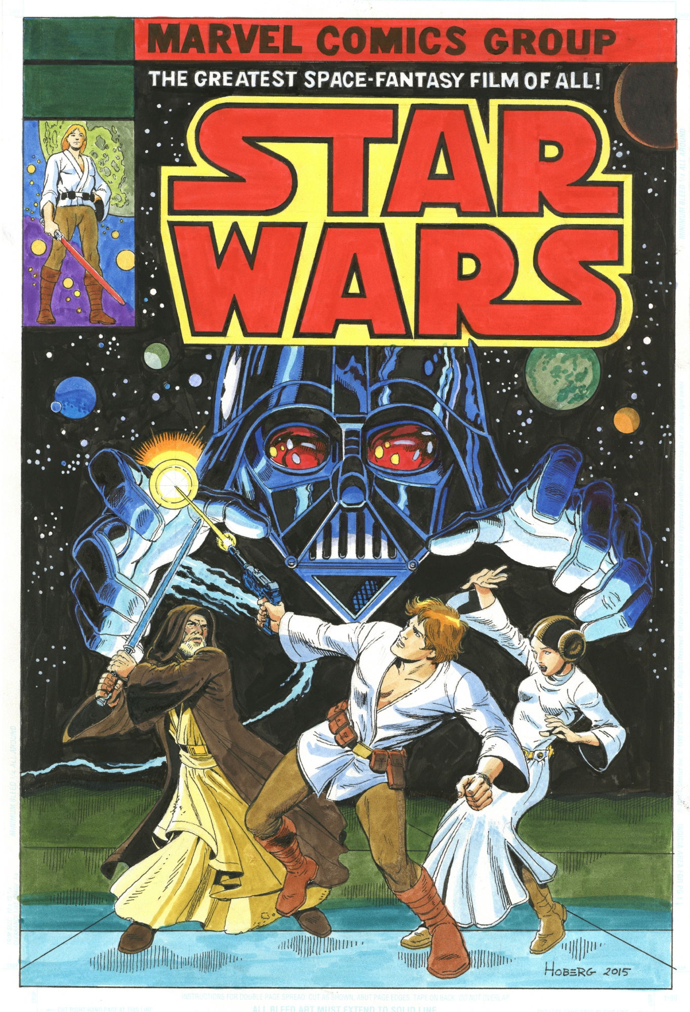 Star Wars #4 Cover Recreation by Rick Hoberg, in shaun clancy's Cover ...