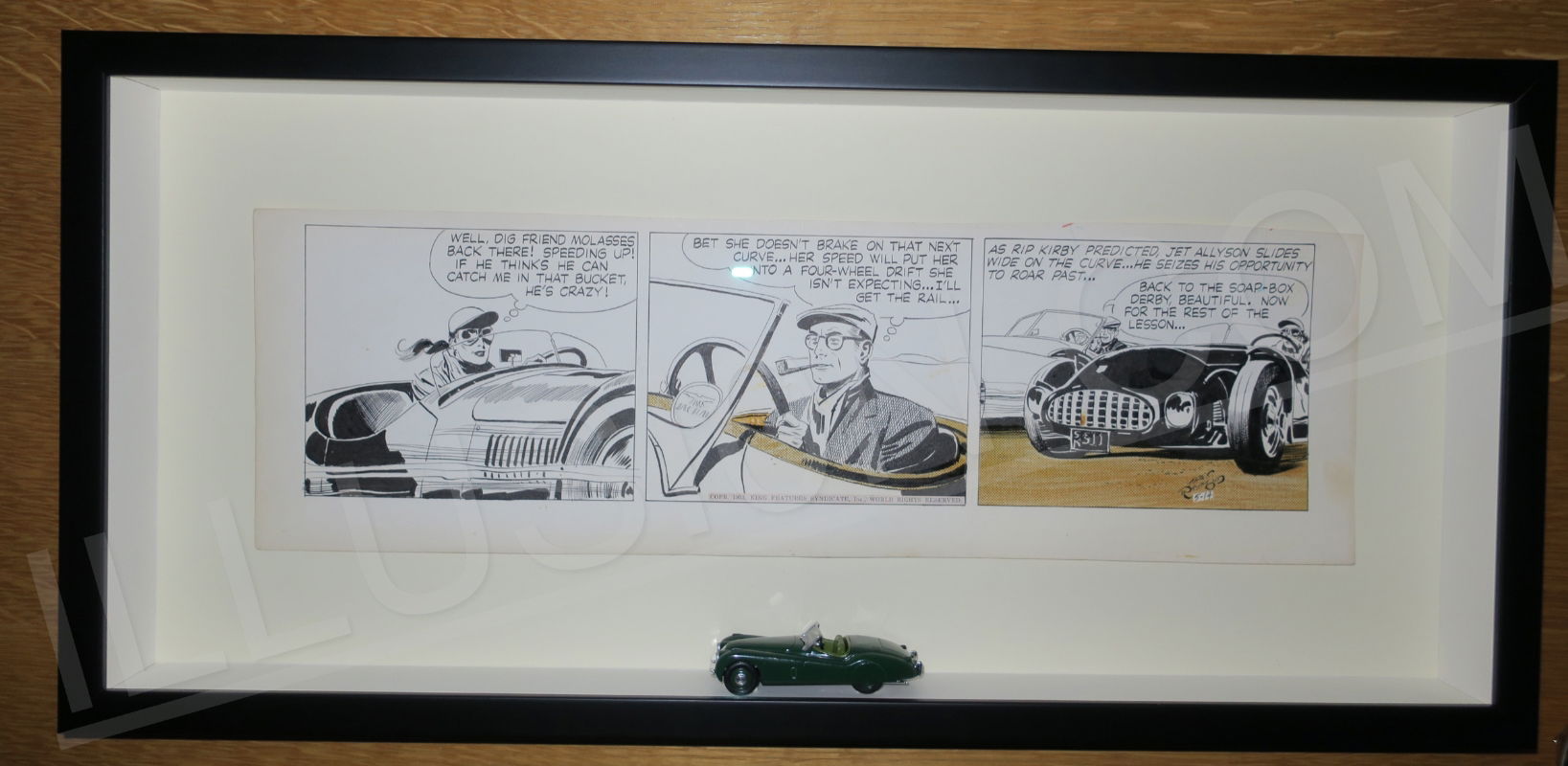 Rip Kirby 14.5.1953 (Raymond's own Jaguar XK120 & Bandini