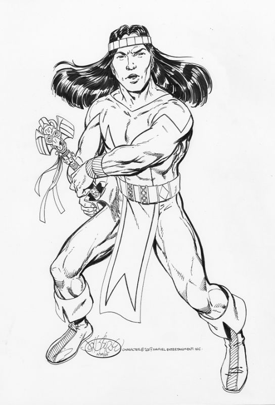 Shaman of Alpha Flight, in Ryan Maxwell's Byrne - Commissions Comic Art ...