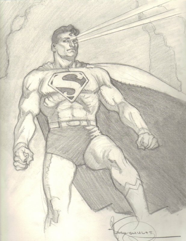 Classic Superman sketch | Pak Kwan Art