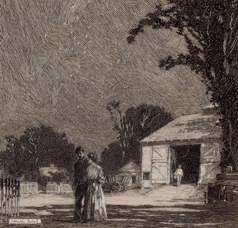 Franklin Booth Rural Romance pen and ink drawing, in Chris Puckelwartz ...