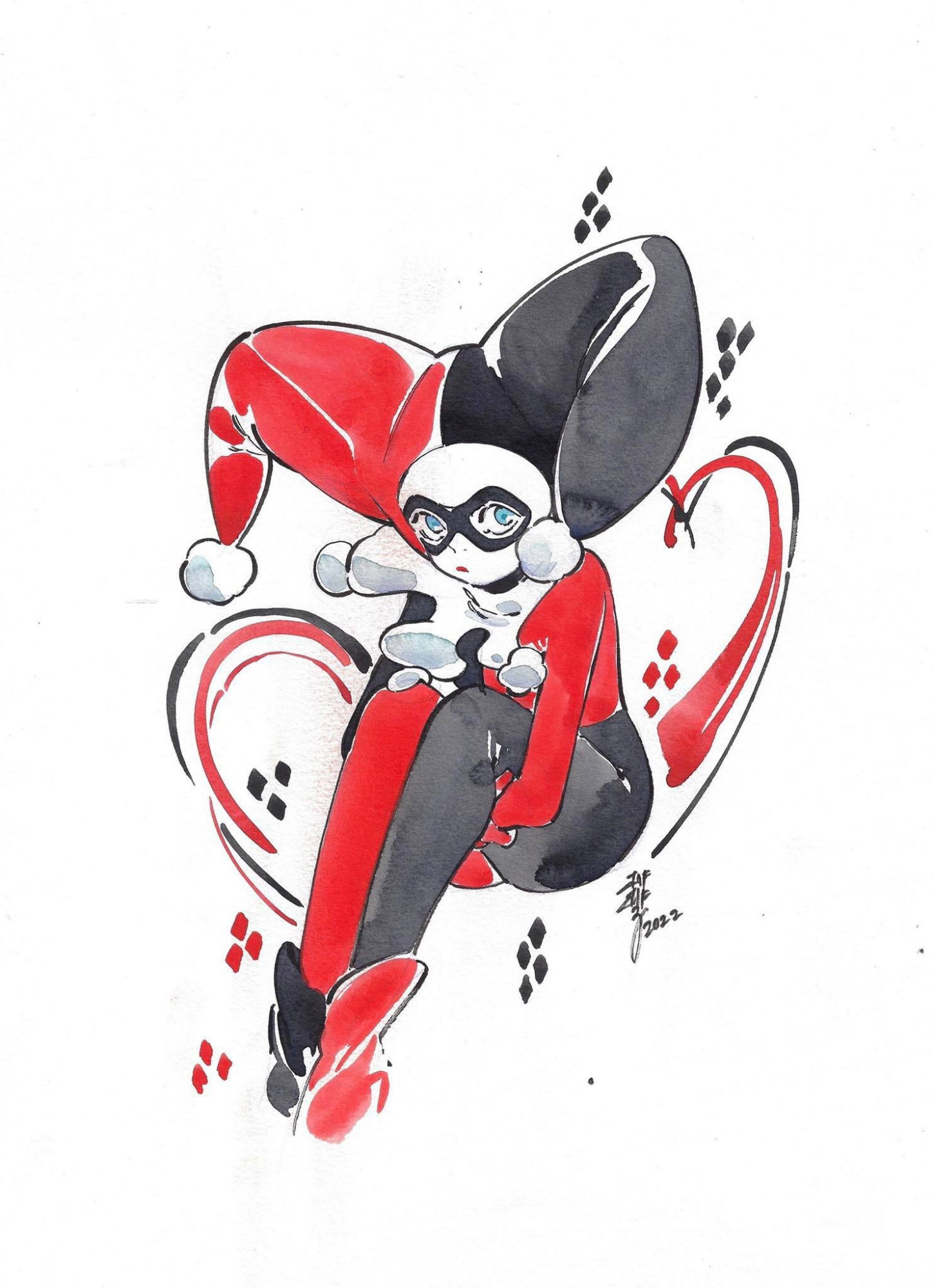 Harley Quinn , in AMR 1's Commissions Comic Art Gallery Room