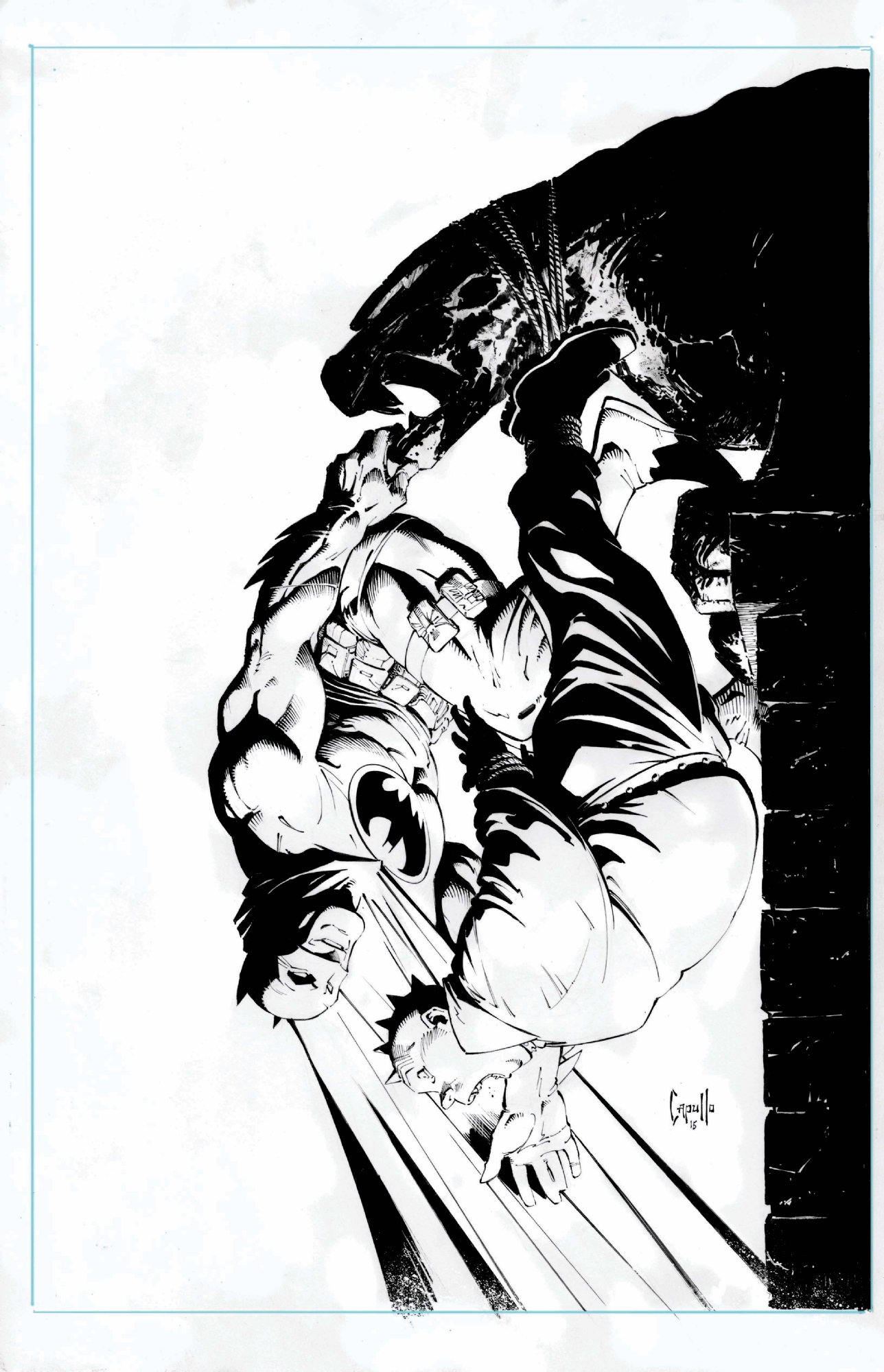 CAPULLO - BATMAN DK III Master Race Cover 4 - Frank Miller Dark Knight  Returns, in Tom Samot's Capullo Comic Art Gallery Room