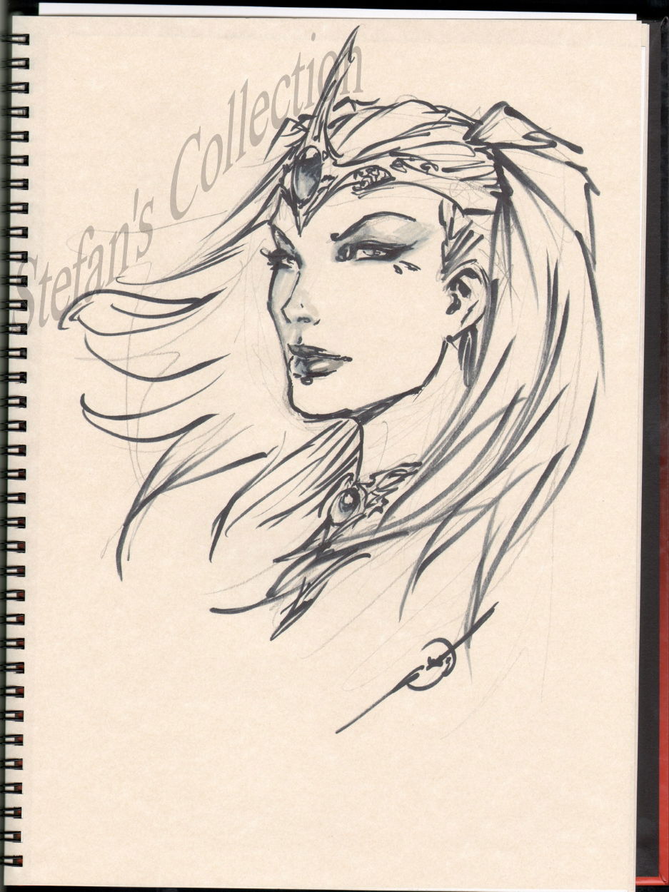 Soulfire SDCC Sketchbook page 3, Grace by Stjepan Sejic, in Stefan ...