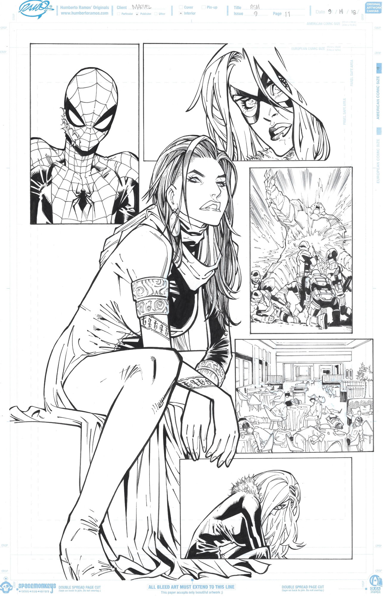 Black Widow & Spider-Man - Carlos Gómez, in Rashid BH's Commissions Comic  Art Gallery Room