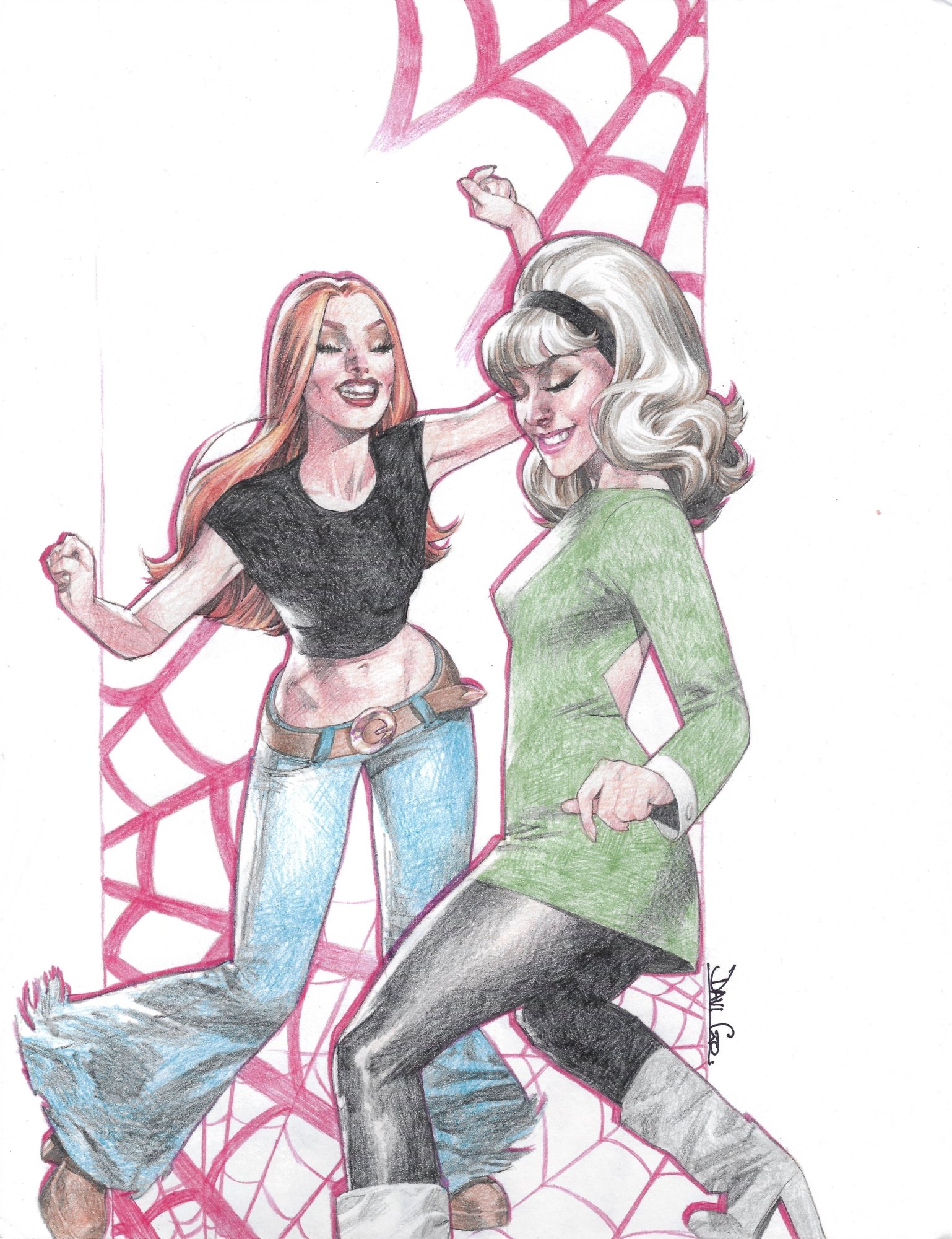 Mary Jane Watson And Gwen Stacy By Davi Go In Killian C S Many Loves Of The Amazing Spider Man